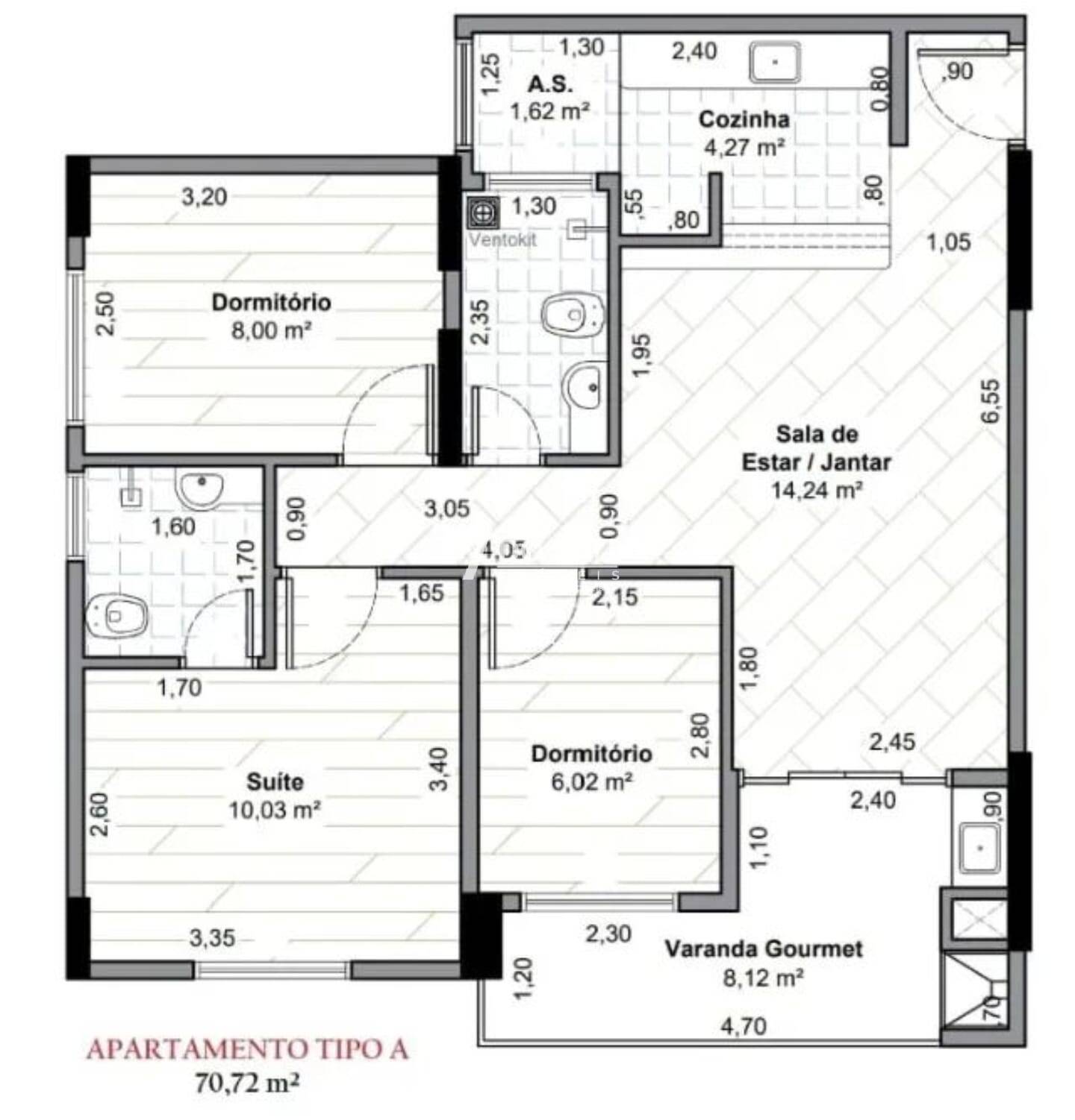 Apartamento, 3 quartos, 70 m² - Foto 20